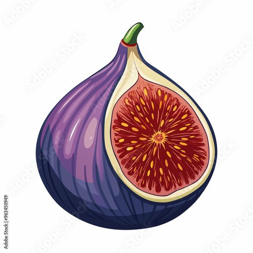 figs isolated on white background