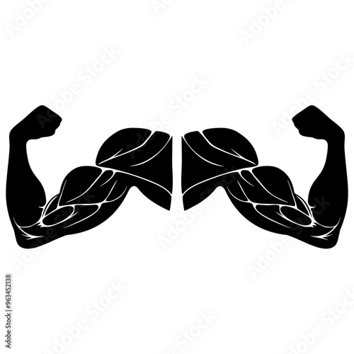 Silhouette design of human arm muscles