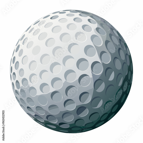 golf ball isolated on white