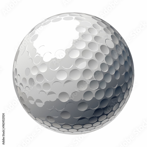 golf ball isolated on white