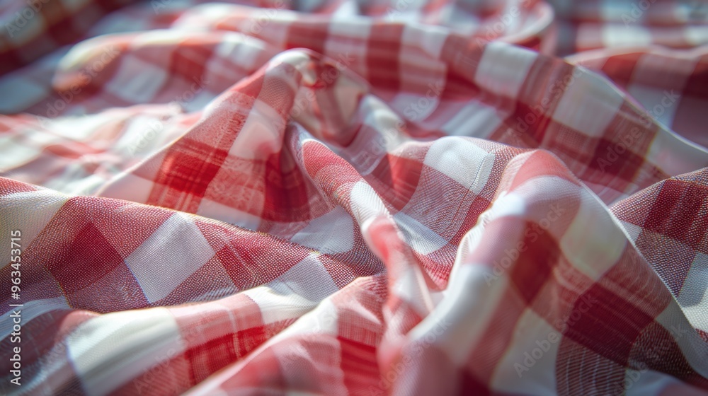 Fototapeta premium The Checkered Fabric Texture