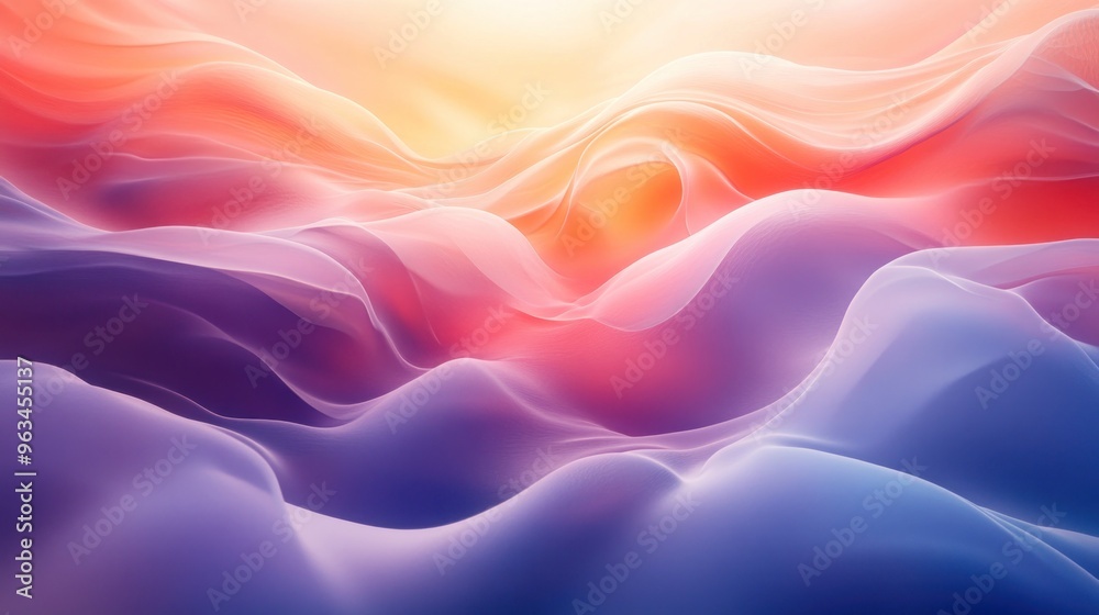 Soft gradient template background with a smooth and calming effect Soft gradient template background with a smooth and calming effect