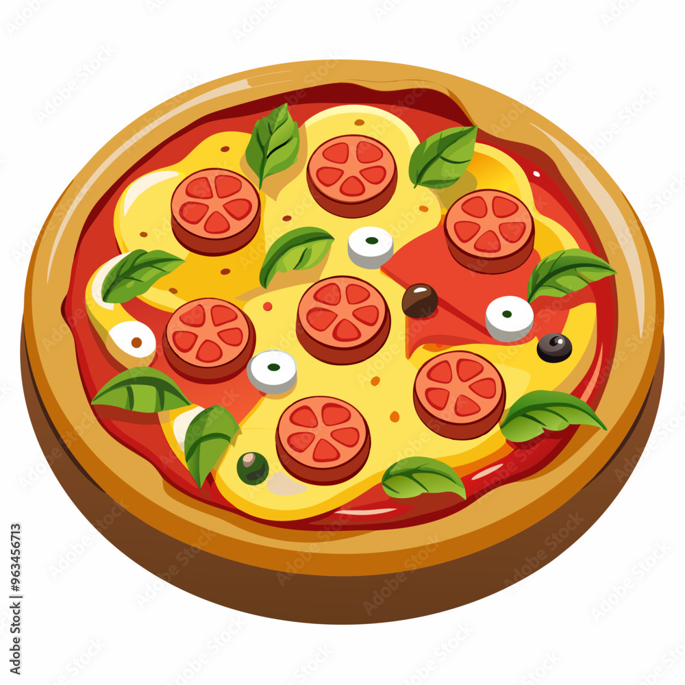 pizza with salami pizza with salami