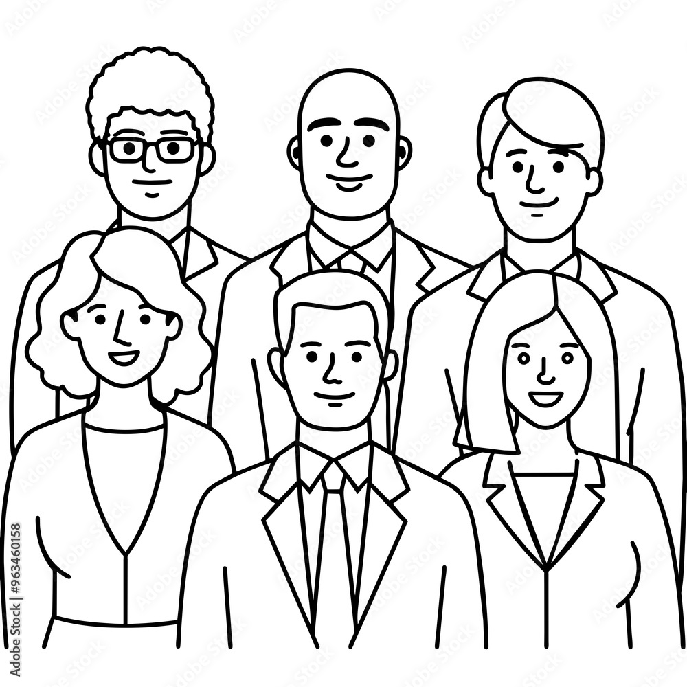 set of people line art vector people illustration set of people line art vector people illustration