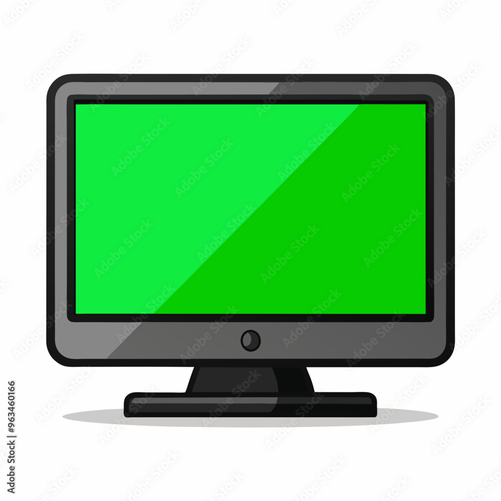 tv with blank chroma screen tv with blank chroma screen