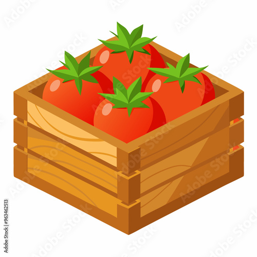 tomatoes in a box