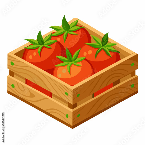 tomatoes in a box