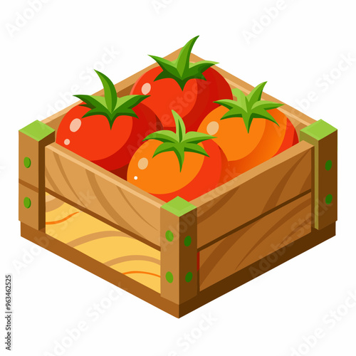 tomatoes in a box