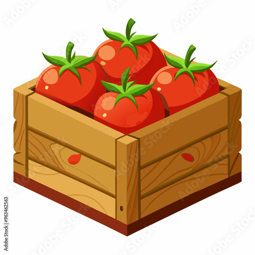 tomatoes in a box