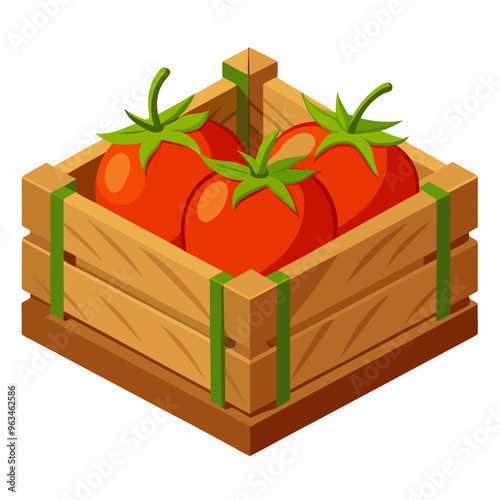 tomatoes in a box