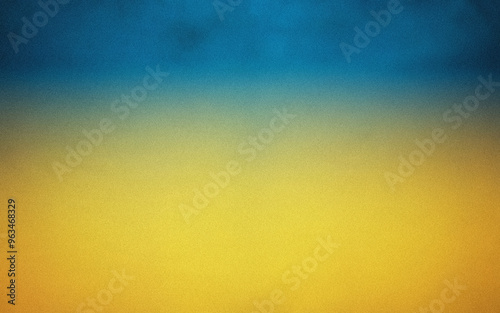 Blue yellow gradient background. Abstract textured background with a blue to yellow gradient. Ideal for website headers, presentations, and graphic designs. photo