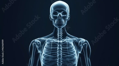 Human Skeleton Anatomy Illustration