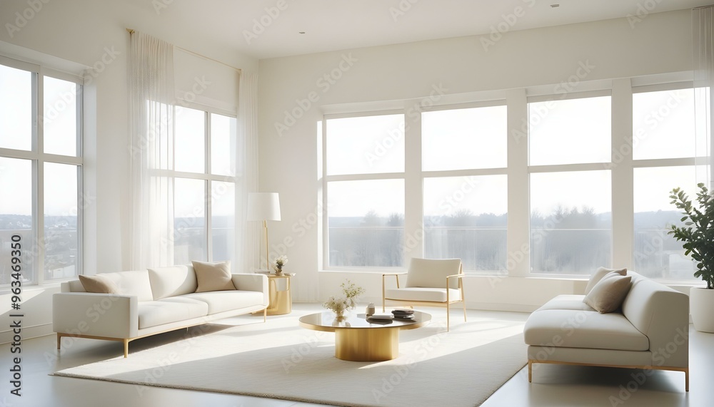 Photo interior modern design room 3d illustration Photo interior modern design room 3d illustration