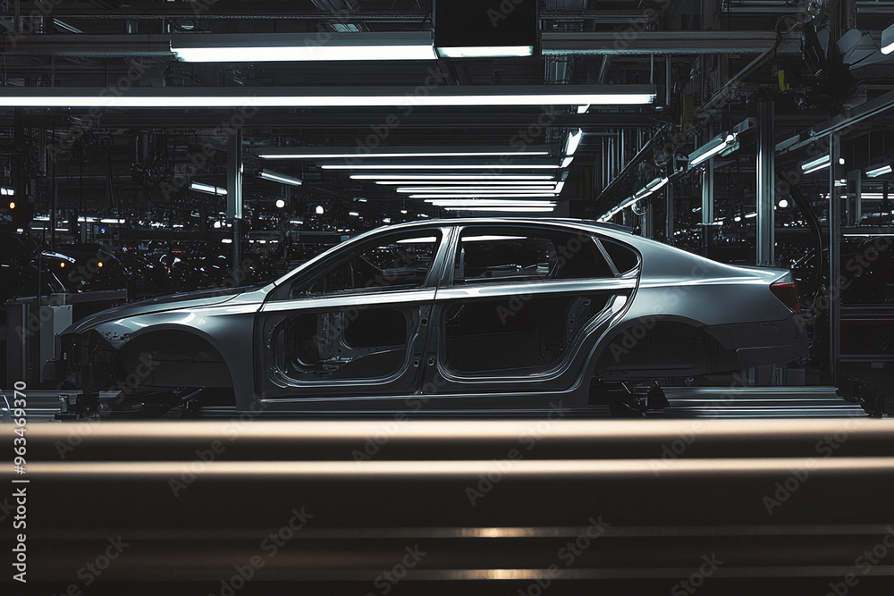 Conveyor on which the car body stands. Conveyor on which the car body stands.