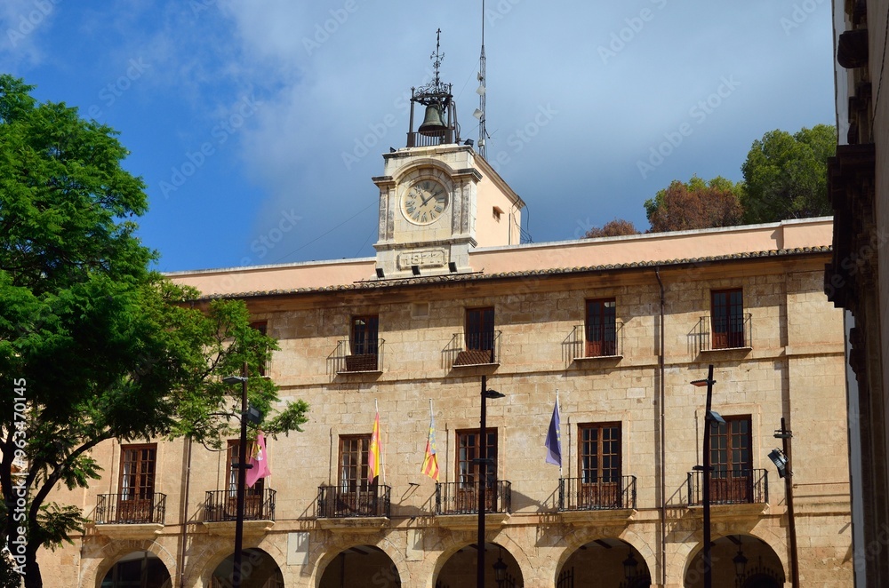 Obraz premium Ayuntamiento de Denia, Costa Blanca, provincia de Alicante, Comunidad Valenciana, España
