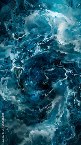 Beneath the Surface: The Mesmerizing and Chaotic Dance of the Undertow in Turbulent Waters