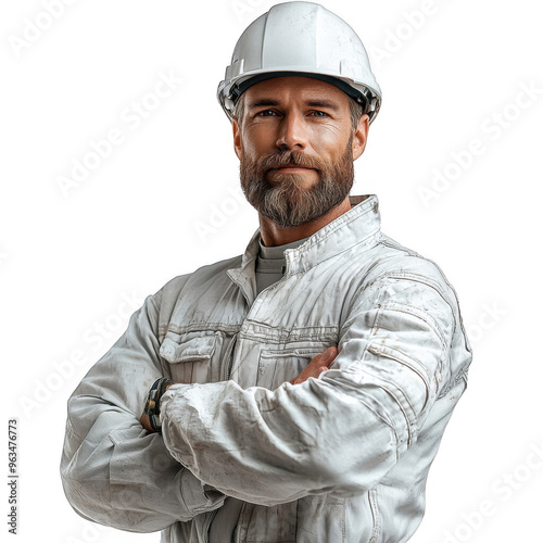 Marine Engineer Man isolated on a transparent background png file no background - handsome png file