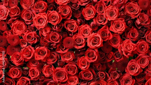 Elegant red rose floral background for valentine s day and international women s day celebrations