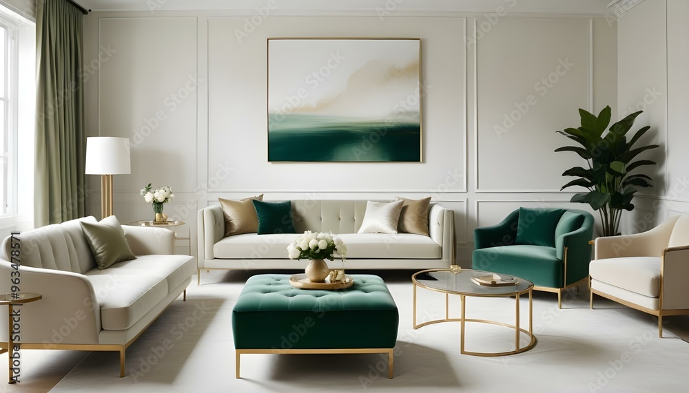 Photo interior modern design room 3d illustration Photo interior modern design room 3d illustration