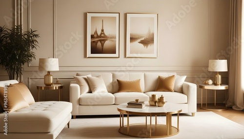 Photo interior modern design room 3d illustration