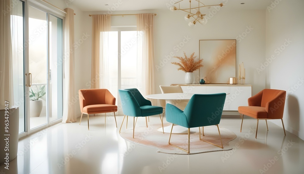Photo interior modern design room 3d illustration Photo interior modern design room 3d illustration