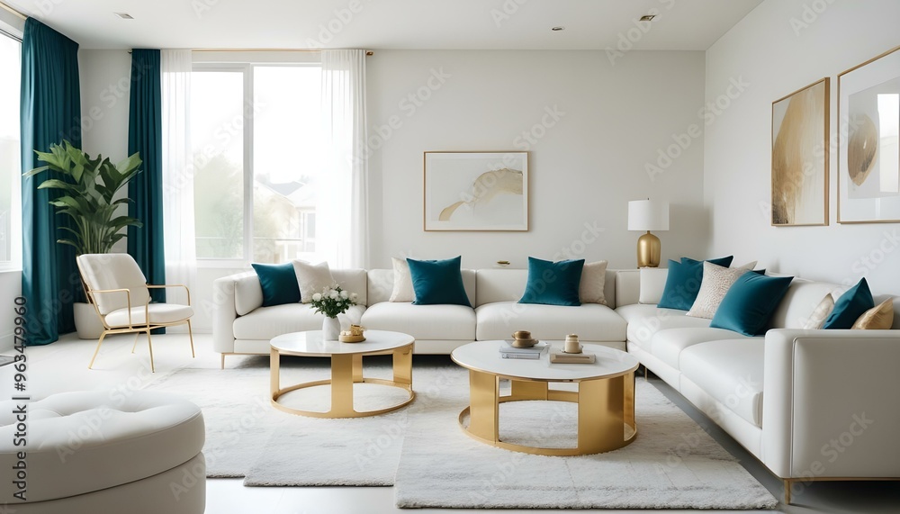 Photo interior modern design room 3d illustration Photo interior modern design room 3d illustration