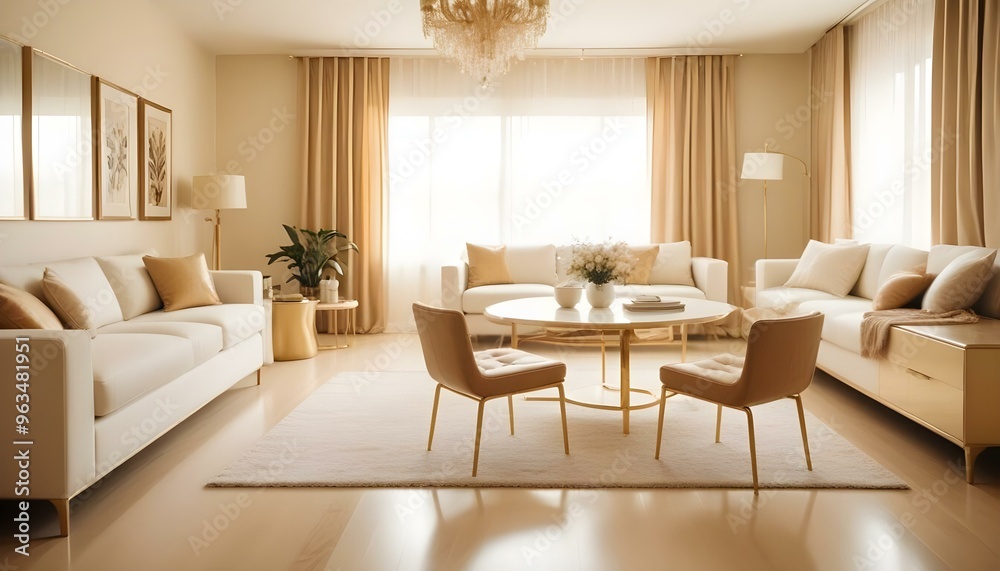 Photo interior modern design room 3d illustration