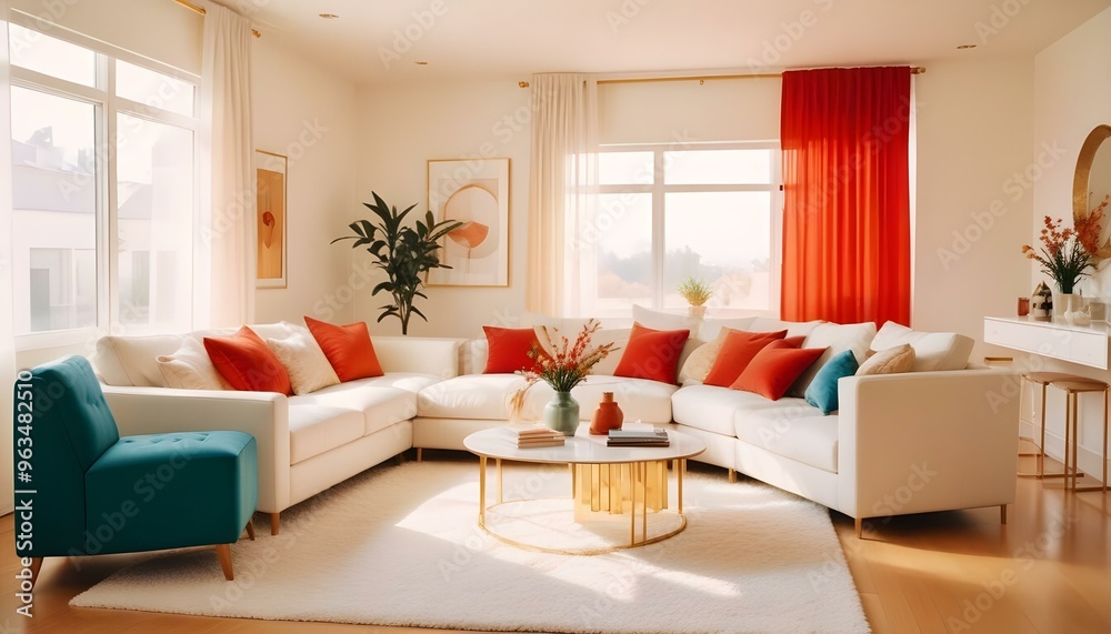 Photo interior modern design room 3d illustration Photo interior modern design room 3d illustration