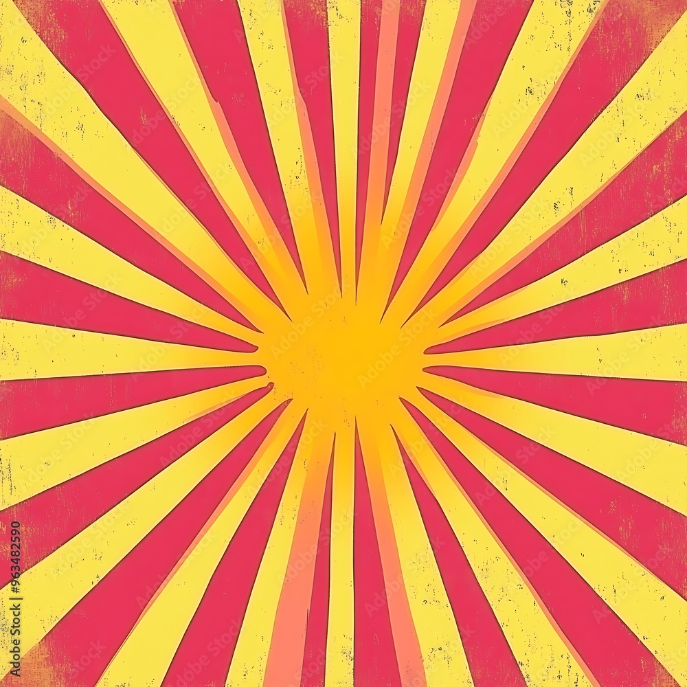 Fototapeta premium retro sunburst orange retro pink lines background