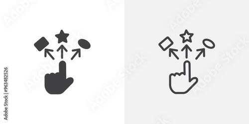 Variety icon simple black line style.