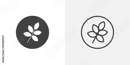 High fiber food icon in black filled and outlined style
