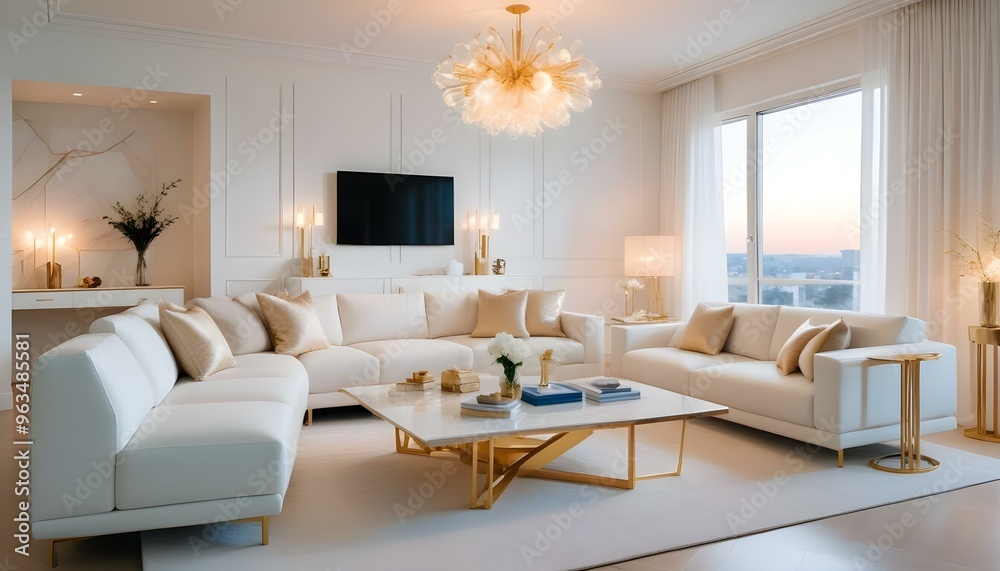 Photo interior modern design room 3d illustration Photo interior modern design room 3d illustration
