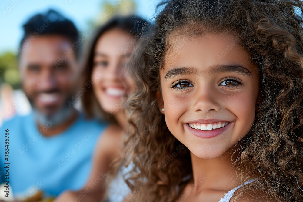 A Joyful Family Reunion with Smiling Faces in Sun A Joyful Family Reunion with Smiling Faces in Sun