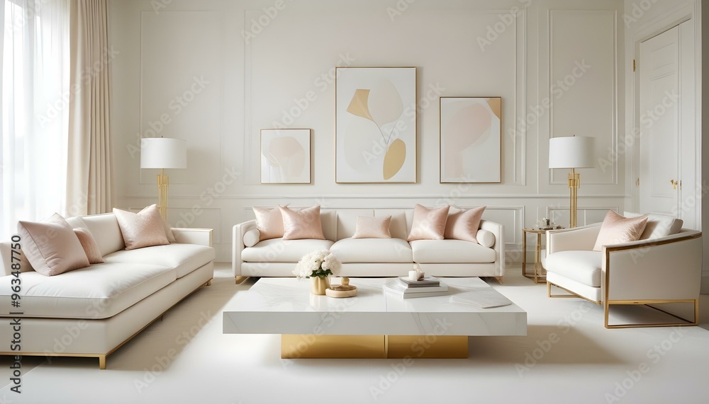 Photo interior modern design room 3d illustration Photo interior modern design room 3d illustration