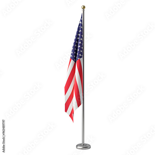American flag with pole png US flag png flag US flag with base stand flag of united states of america transparent background