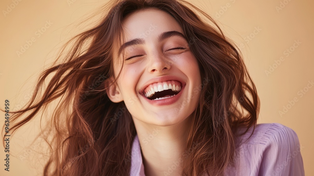 The Smiling Woman with Joy The Smiling Woman with Joy