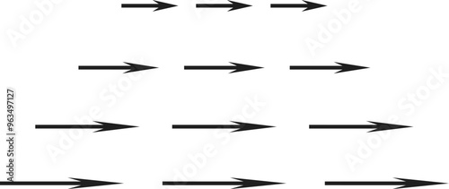 simple arrows set of three arrows graphics resources arrows towards right side