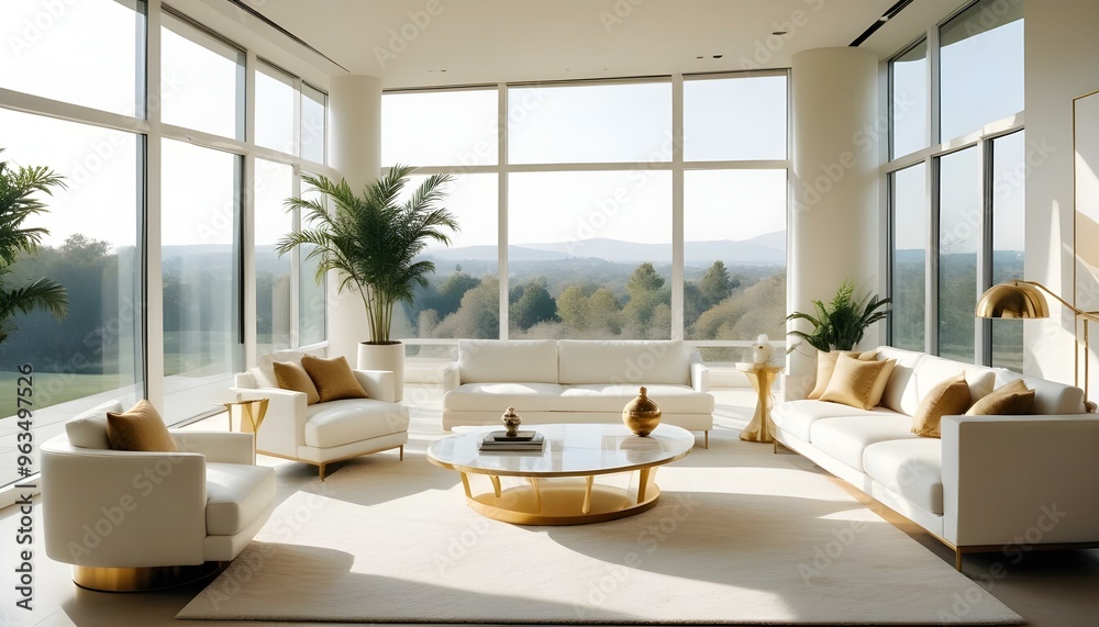 Photo interior modern design room 3d illustration Photo interior modern design room 3d illustration