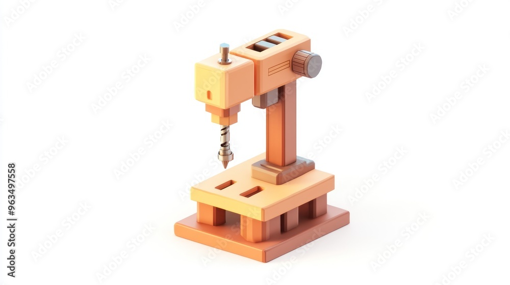 A stylized sewing machine designed for crafting or sewing applications. A stylized sewing machine designed for crafting or sewing applications.
