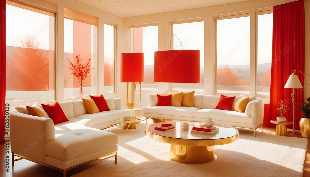 Photo interior modern design room 3d illustration Photo interior modern design room 3d illustration