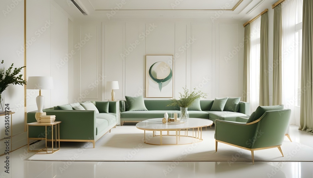 Photo interior modern design room 3d illustration Photo interior modern design room 3d illustration