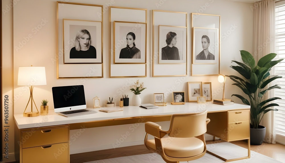 Photo interior modern design room 3d illustration Photo interior modern design room 3d illustration