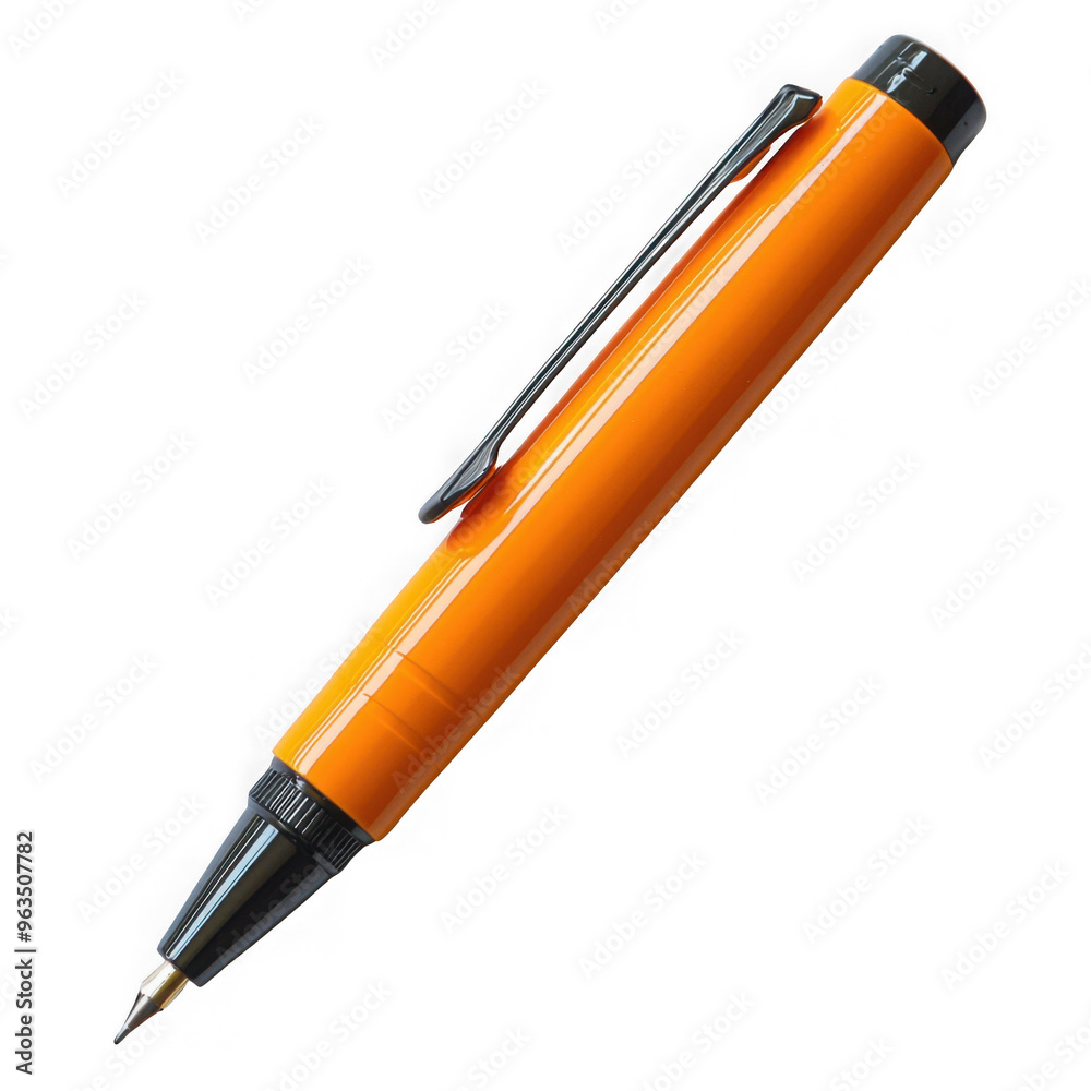 Orange pens isolated on a transparent background png file no background png file