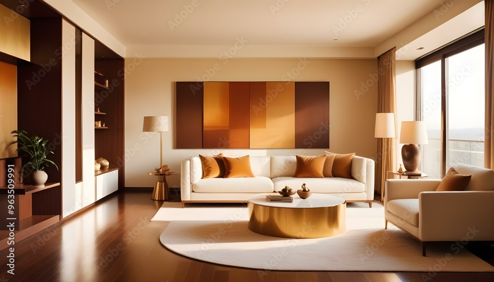 Photo interior modern design room 3d illustration Photo interior modern design room 3d illustration