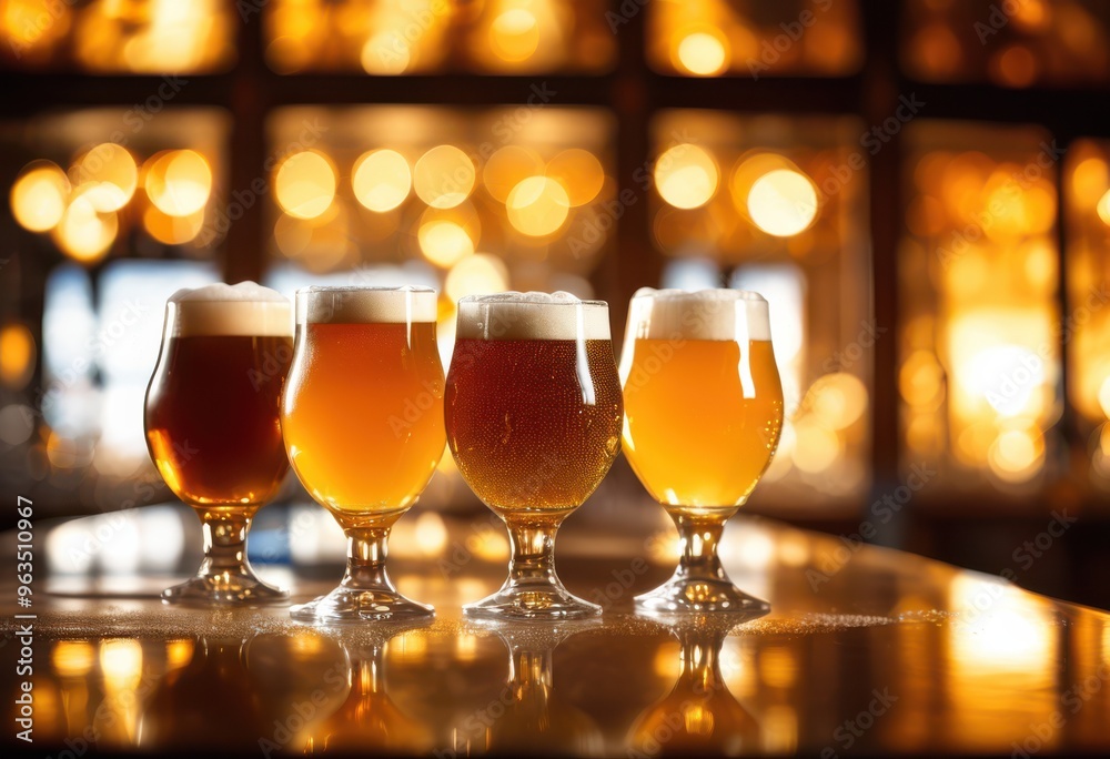 lively close frothy craft beer glasses rich golden color bubbles reflecting light bright setting, amber, ale, artisan, bar, bubbly, brew, carbonation lively close frothy craft beer glasses rich golden color bubbles reflecting light bright setting, amber, ale, artisan, bar, bubbly, brew, carbonation