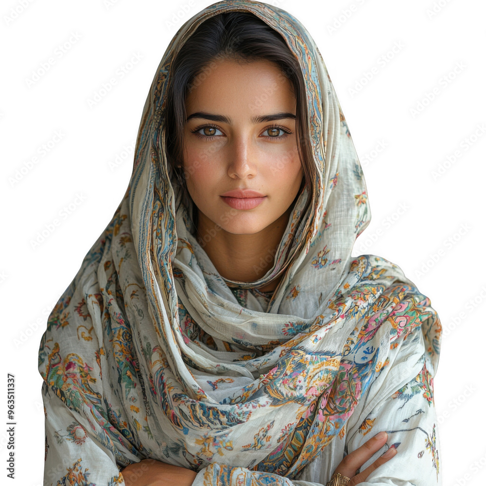 Pakistan Pakistani woman isolated on a transparent background png file no background png file