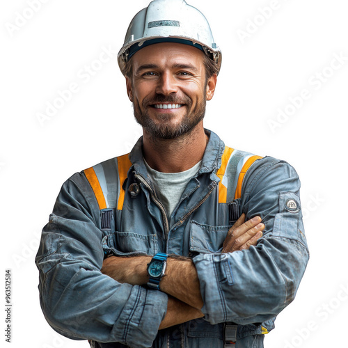 Petroleum Engineer Man isolated on a transparent background png file no background - handsome png file