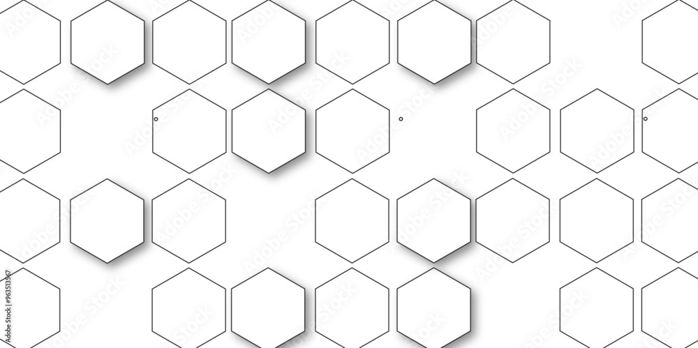 White hexagon 3D background texture. modern abstract polygonal pattern. 3d rendering illustration.
Futuristic abstract banner. white and black lines 3d Hexagonal. honeycomb white Background. White hexagon 3D background texture. modern abstract polygonal pattern. 3d rendering illustration.
Futuristic abstract banner. white and black lines 3d Hexagonal. honeycomb white Background.