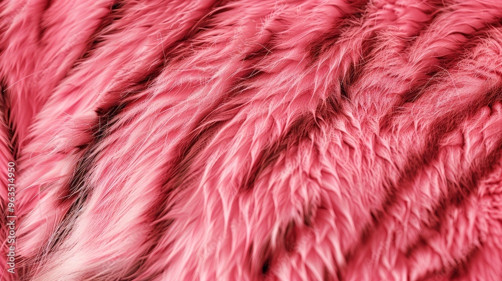 Fototapeta premium Pink fur texture of a tiger