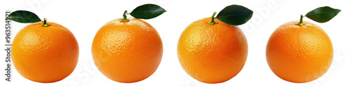 Orange isolated on a transparent background.